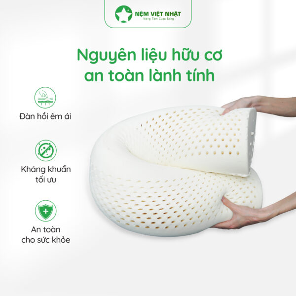 Gối Ôm Cao Su Việt Nhật – NEM VIET NHAT Goi om cao su 02