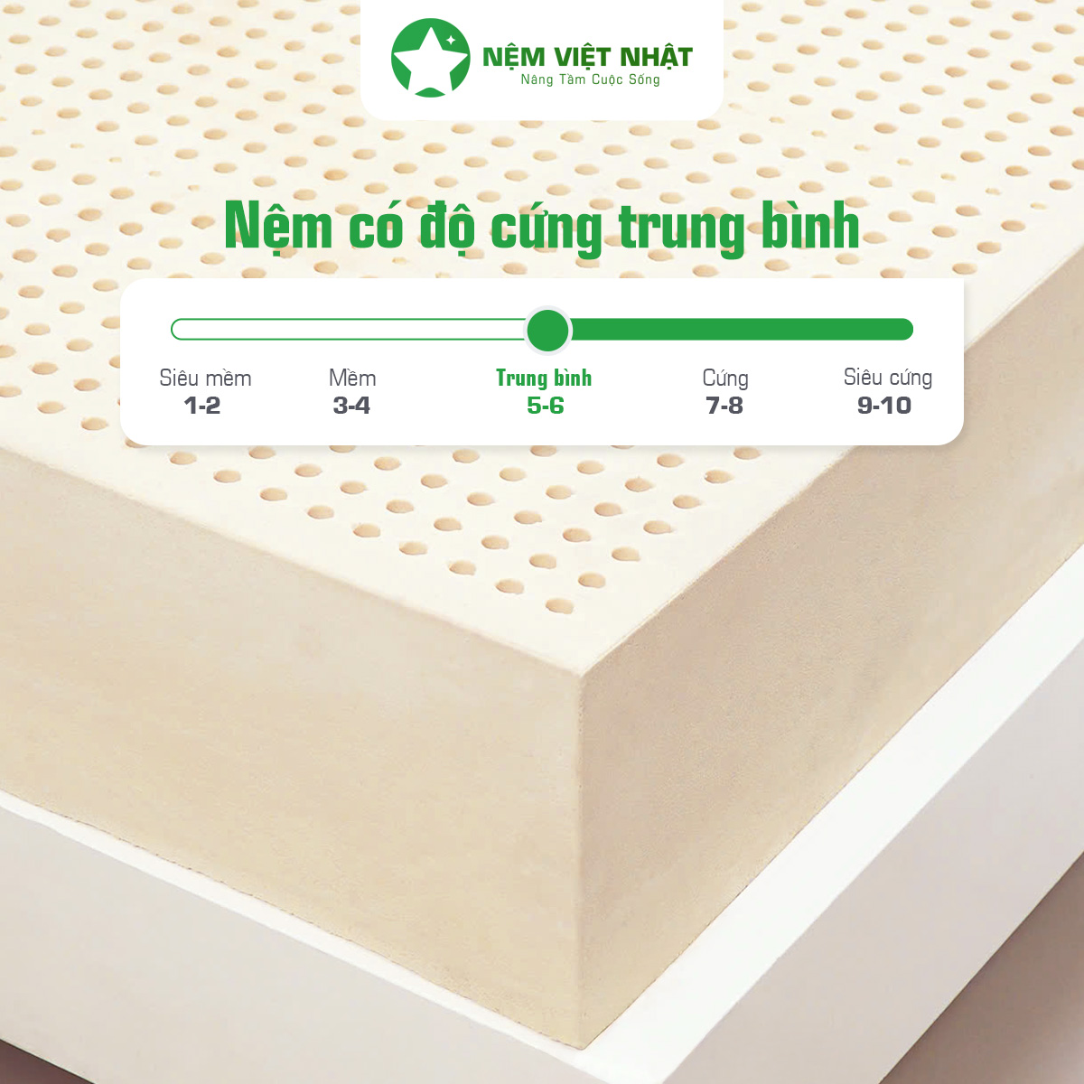 Nệm Cao Su Thiên Nhiên Việt Nhật Natural – Natural 28