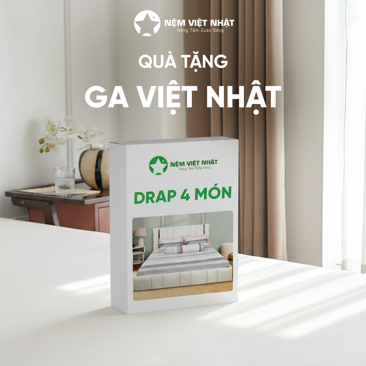 Nệm Cao Su Việt Nhật Coolax – Qua tang Ga Viet Nhat