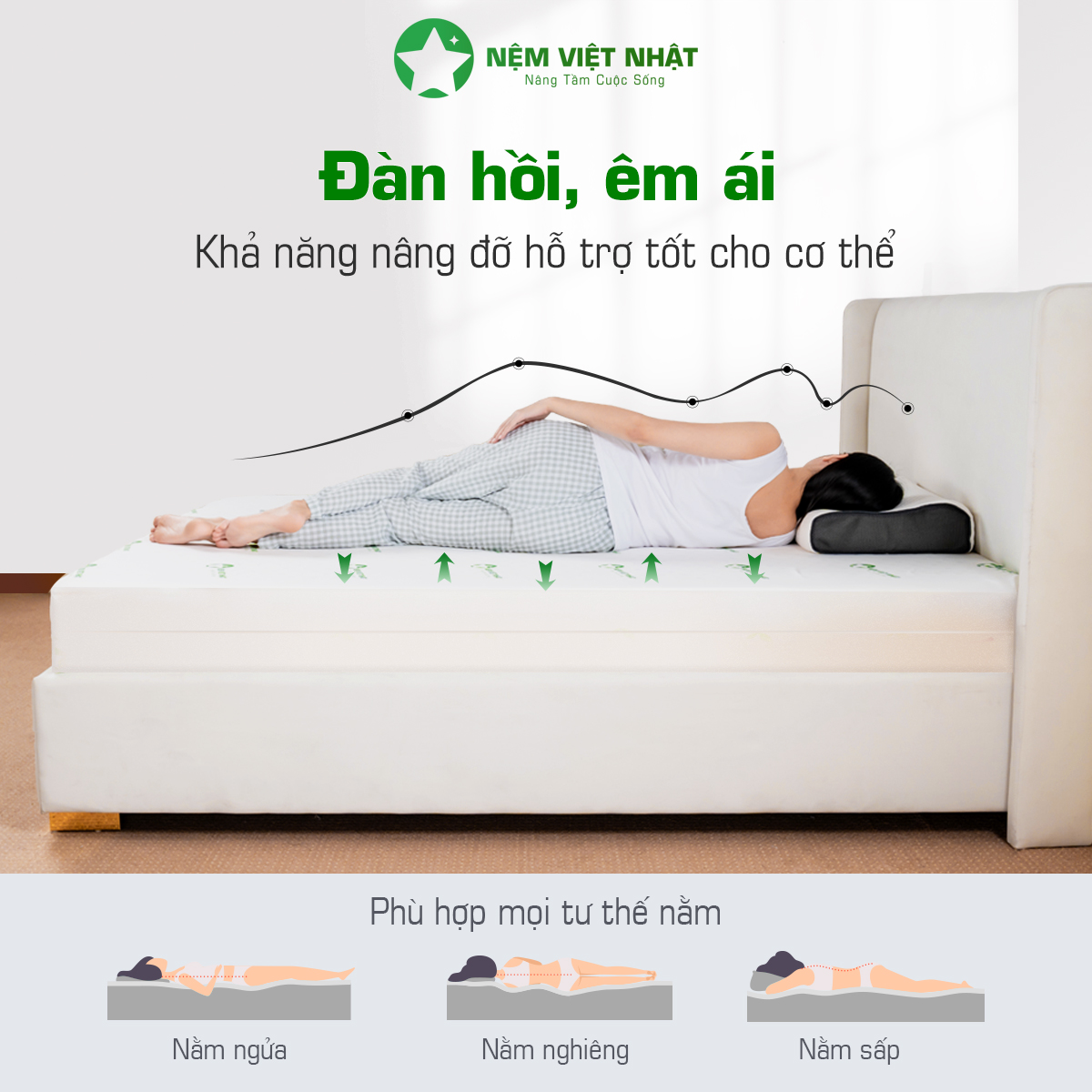 Nệm Foam Việt Nhật Sora – Sora 1 1