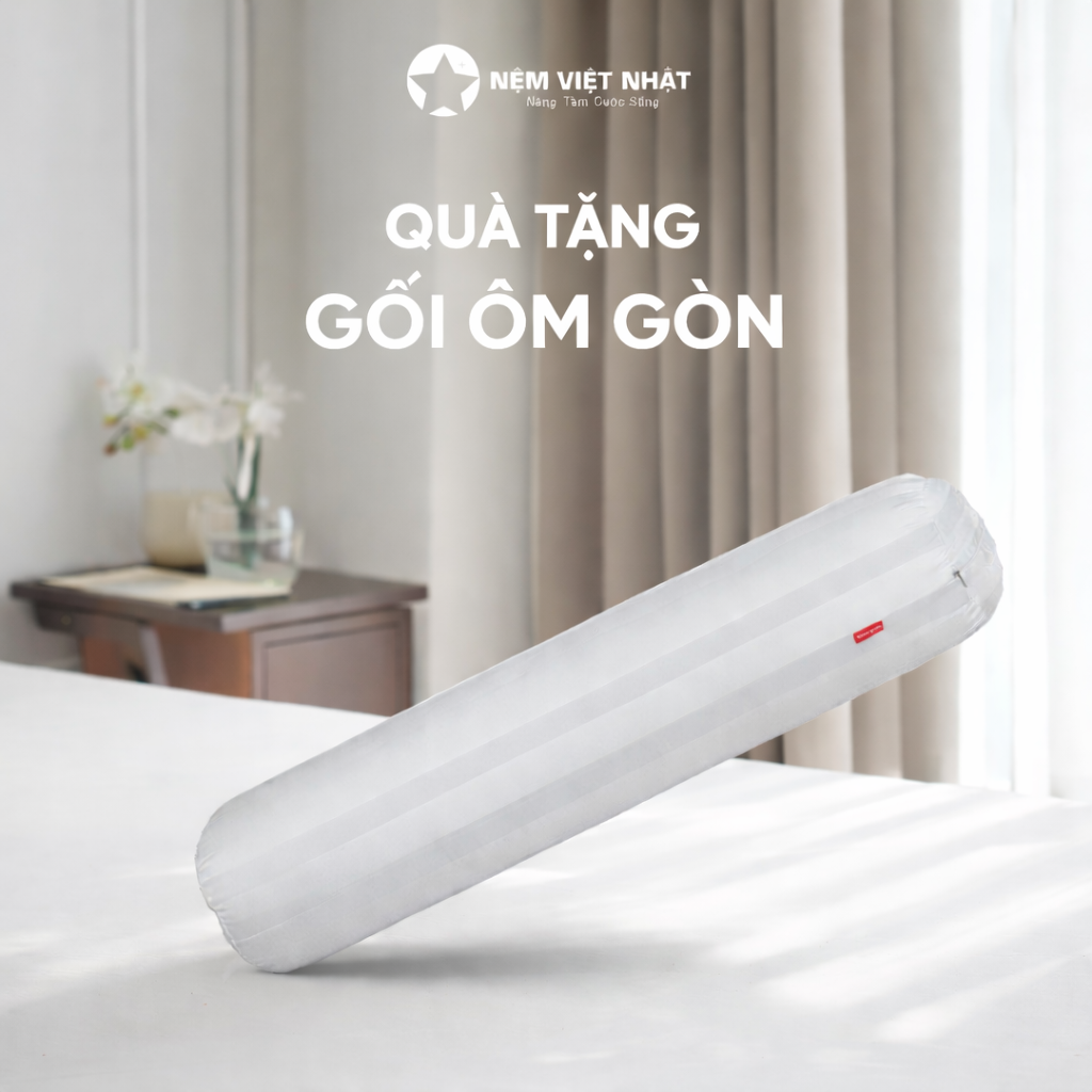 Nệm Cao Su Việt Nhật Coolax – qua tang goi om gon 1